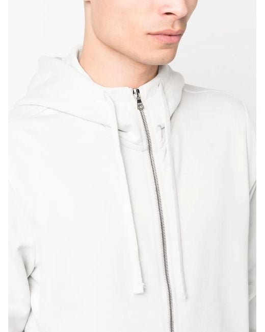 Orlebar Brown White Long-Sleeved Zipped Cardigan for men