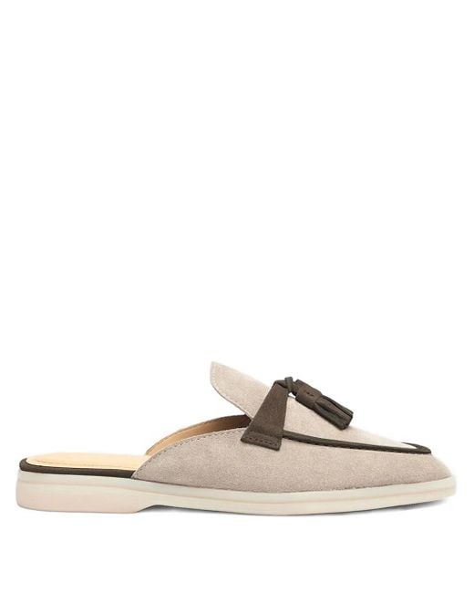 Scarosso White Lucrezia Mules