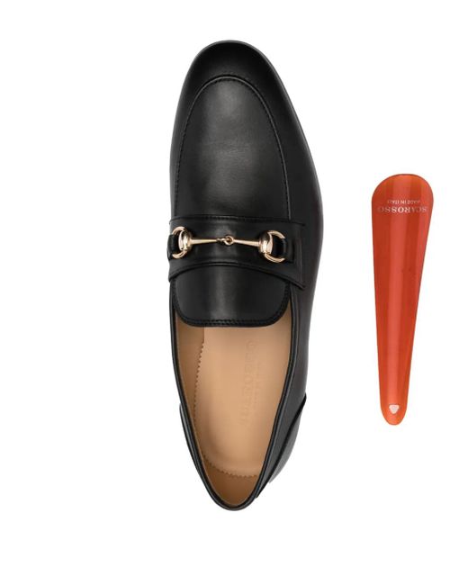 Scarosso Black Alessandro Leather Loafers for men
