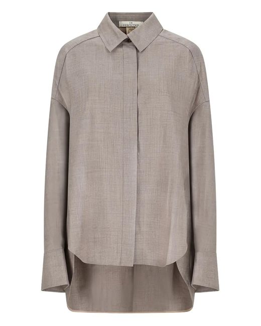DI STAVNITSER Gray Heidi Long-Sleeved Shirt