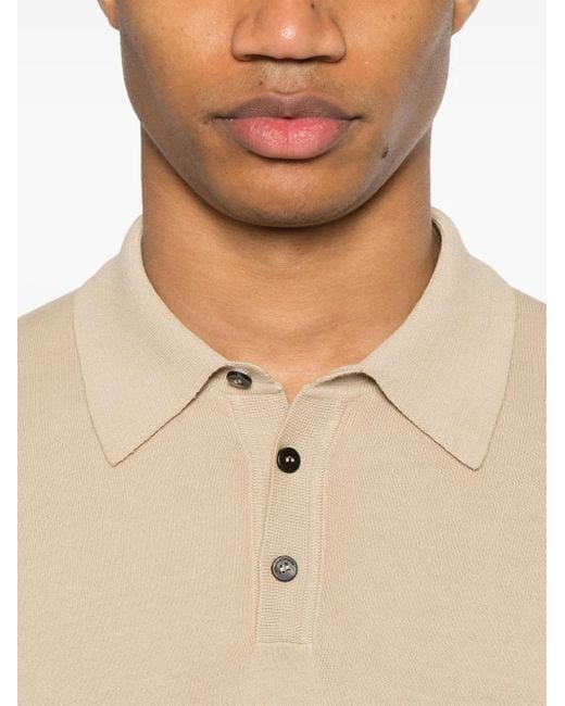 Roberto Collina Natural Cotton Polo Shirt for men