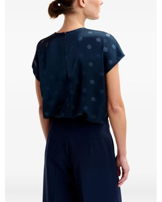 Essentiel Antwerp Blue T-Shirt Mit Polka Dots