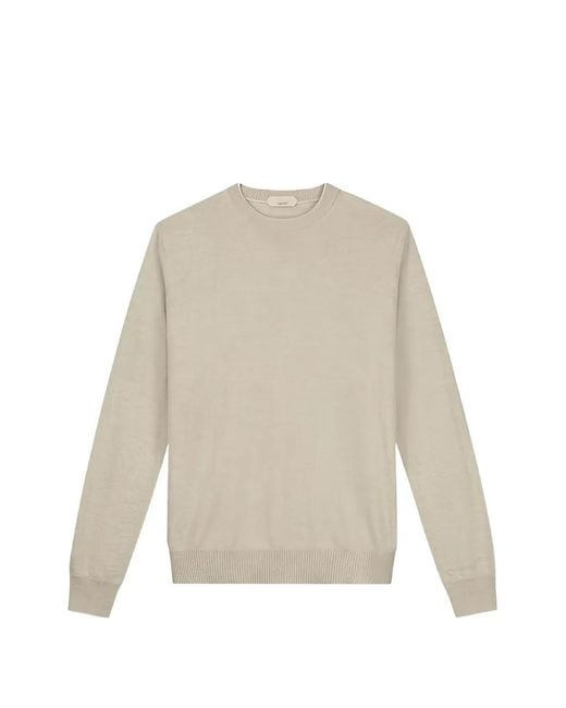 Aurélien White City Crew Neck Sweater for men