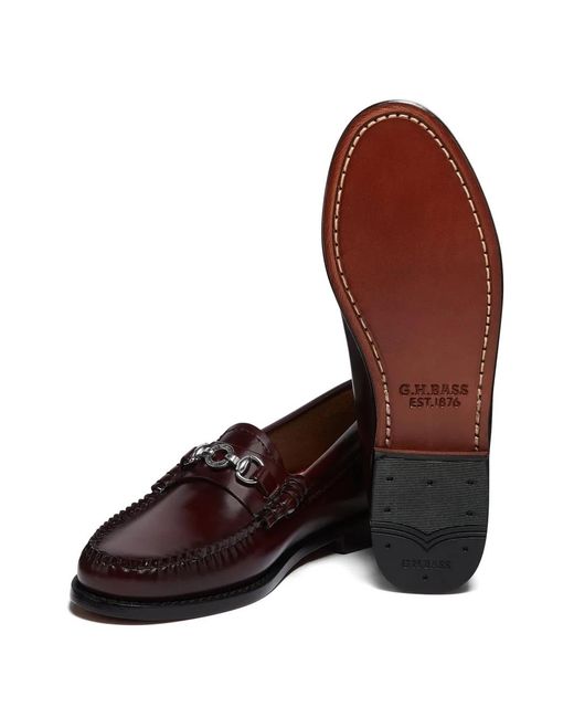 G.H.BASS White Weejuns Lianna Snaffle Loafers