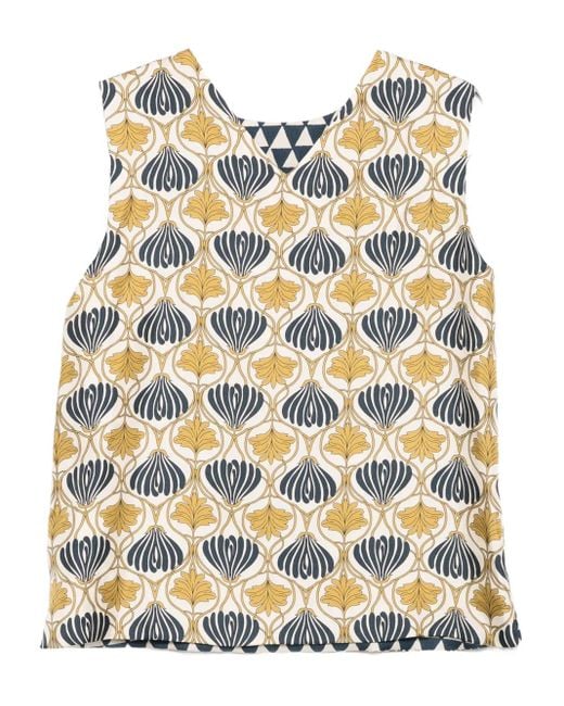 Max Mara Natural Timetop Reversible Sleeveless Blouse