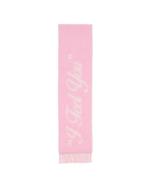 Acne Pink Fringed Scarf