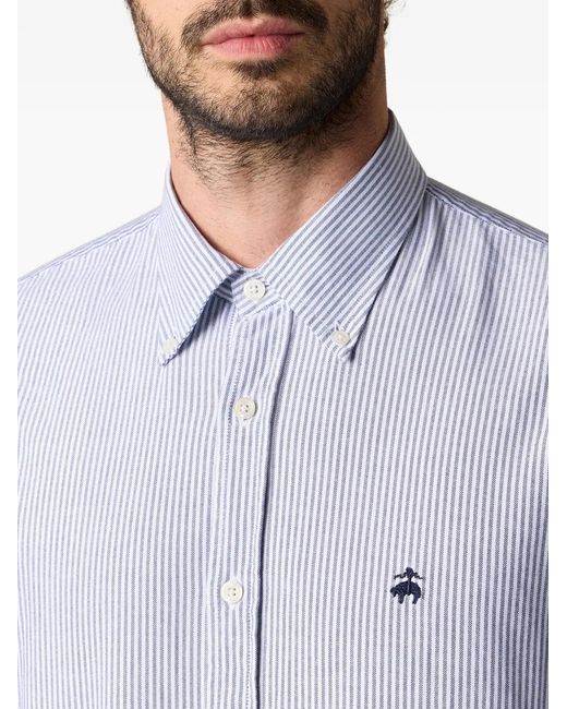 Brooks Brothers Button-Down Gestreept Overhemd in het White voor heren