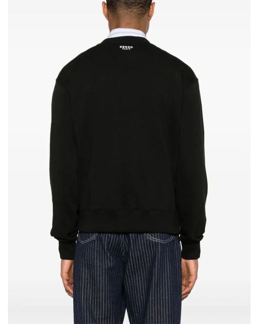 KENZO Black Cotton Sweatshirt for men