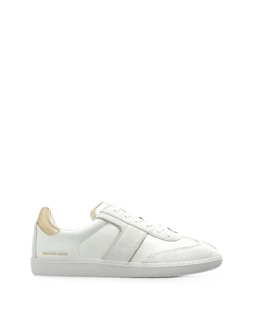 MICHAEL Michael Kors White Jovie Leather Sneakers
