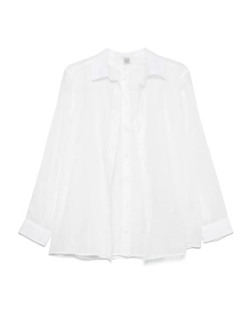 Totême  Double-collar Shirt White