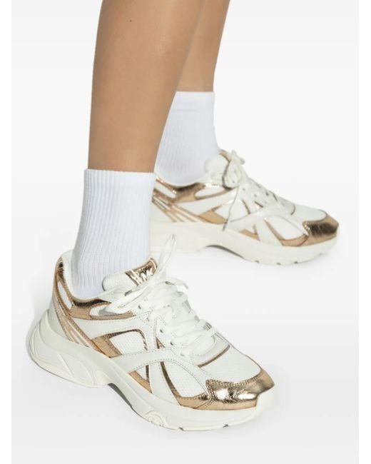 MICHAEL Michael Kors White Panelled Sneakers