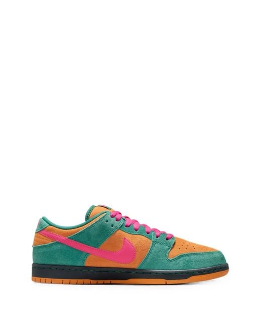 Nike Green Sb Dunk Low Pro Sneakers for men