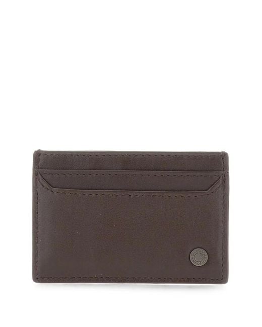 Gianni Chiarini Brown Stud-Detail Leather Cardholder for men