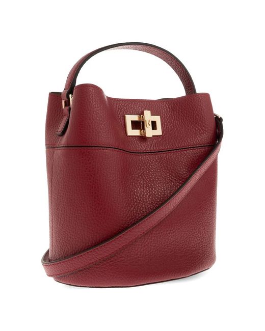 Furla Red Amelia Leather Tote Bag