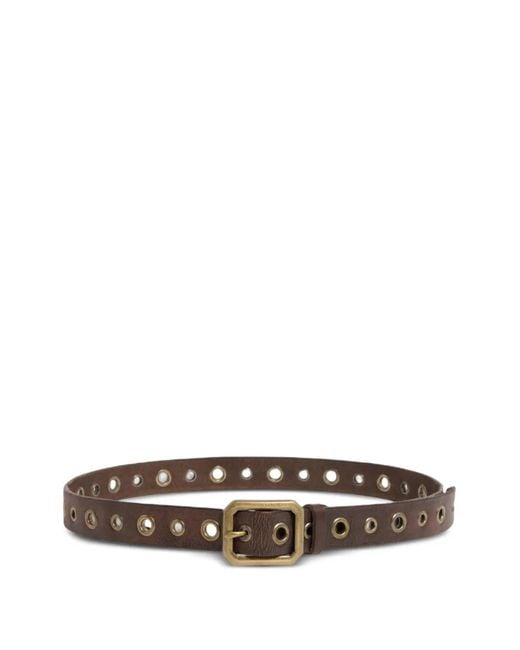 DSquared² White Twin Buckle Belt for men