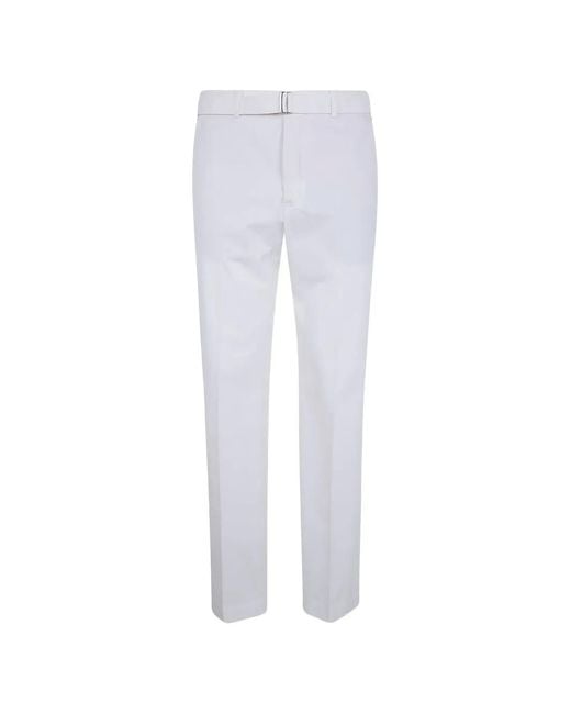 Incotex White Belt Trousers for men