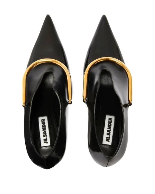 Jil Sander Black Pointed-Toe 60Mm Pumps