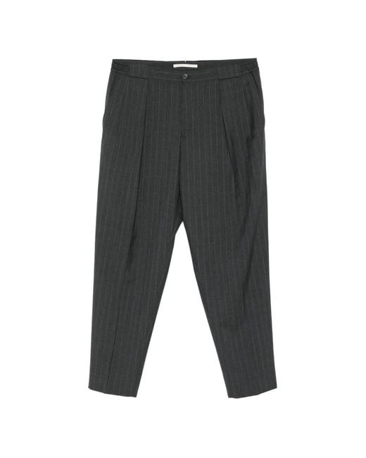 Briglia 1949 Gray Pantalon Plissé Portoblos À Fines Rayures for men