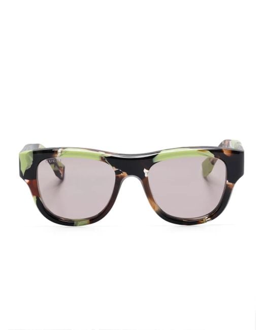 Gucci Brown Square-Frame Sunglasses for men