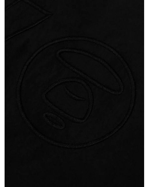 Aape By A Bathing Ape Black Moonface-Patch Zip Jacket for men