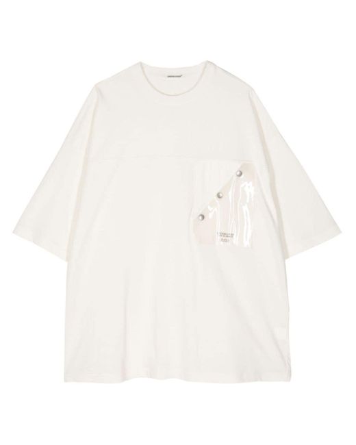 Camiseta con bolsillo de parche Undercover de color White