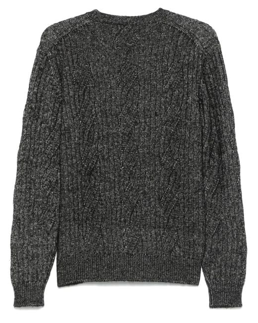 Brioni Gray Crew-Neck Sweater for men