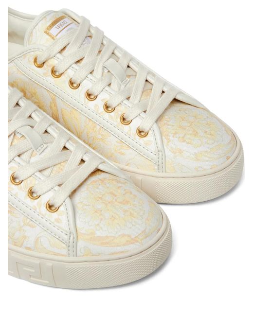 Zapatillas Con Estampado Greca Versace de color White