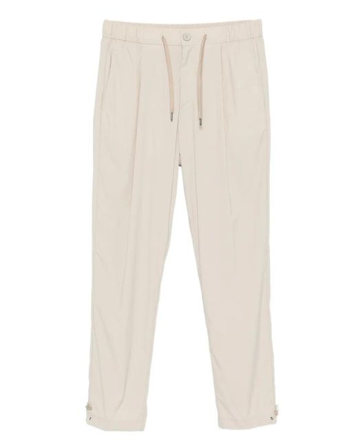 Herno Natural Drawstring Pleated Trousers for men