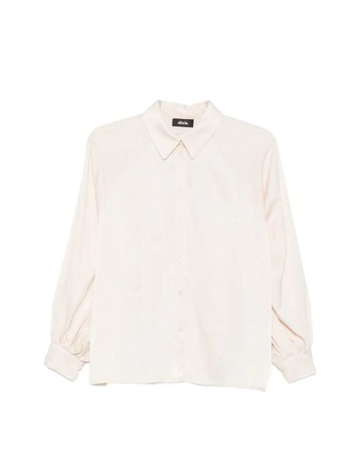 Dixie White Raglan-Sleeve Shirt