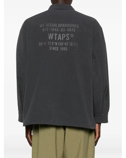 (w)taps Fleece Overhemd in het Black voor heren