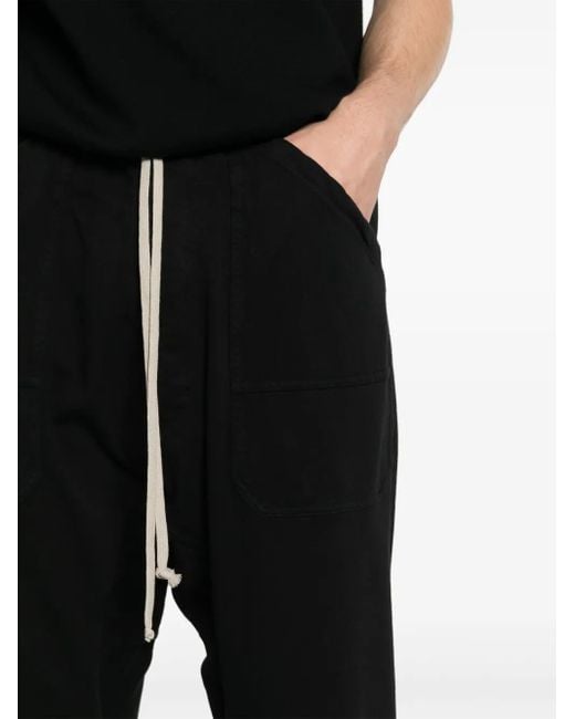 Rick Owens Classic Cargo Broek Met Verlaagd Kruis in het Black voor heren