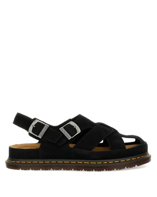 Dr. Martens Black Archive Fisherman Leather Sandals for men