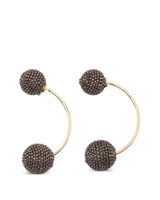 Fabiana Filippi White Beaded Earrings