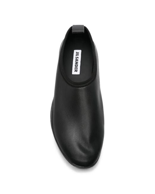 Jil Sander Black Elbe Loafers
