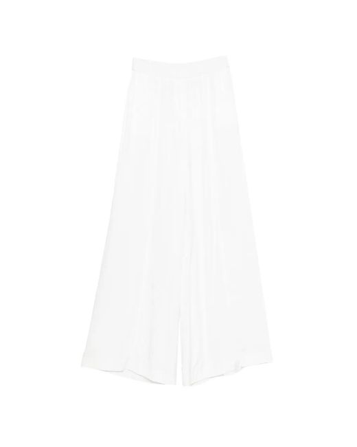 Nude White Elasticated Trousers