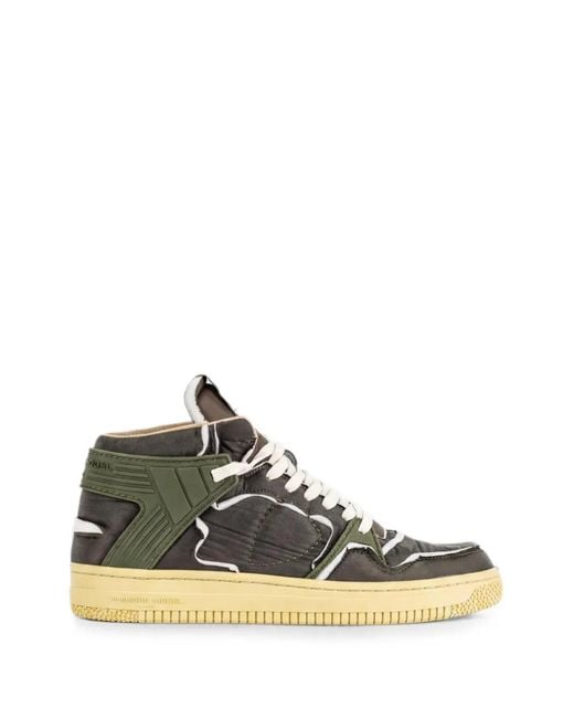 Philippe Model Gray La Grande Mid Panelled Sneakers for men