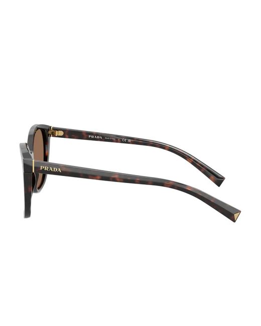 Prada Brown Round-Frame Sunglasses