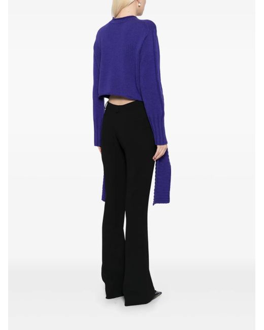 SIMONA CORSELLINI Blue Drop-Stitched Jumper