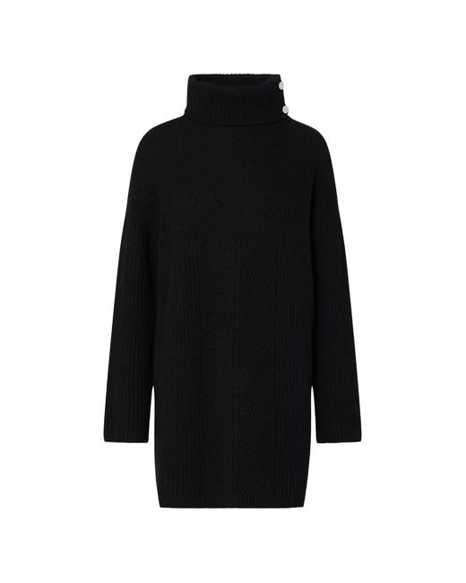 Liu Jo Black Jewel-Button Knit Dress