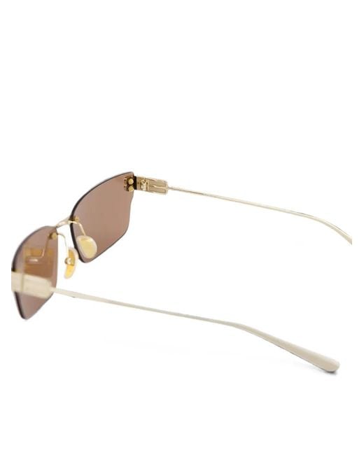 Balenciaga White Gossip Bb Logo Sunglasses for men