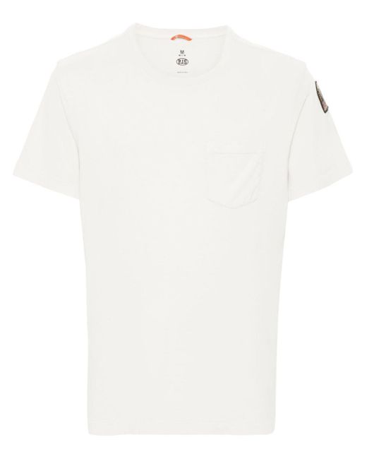 メンズ Parajumpers ロゴ Tシャツ White