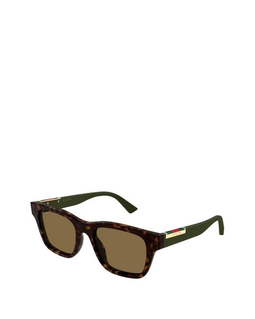 Gucci Brown Square Sunglasses for men