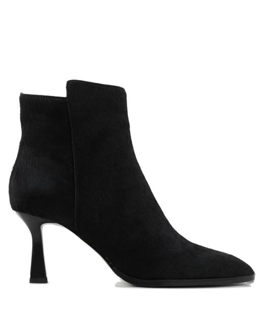 Lola Cruz Black Amina Pointed-Toe Ankle Boots