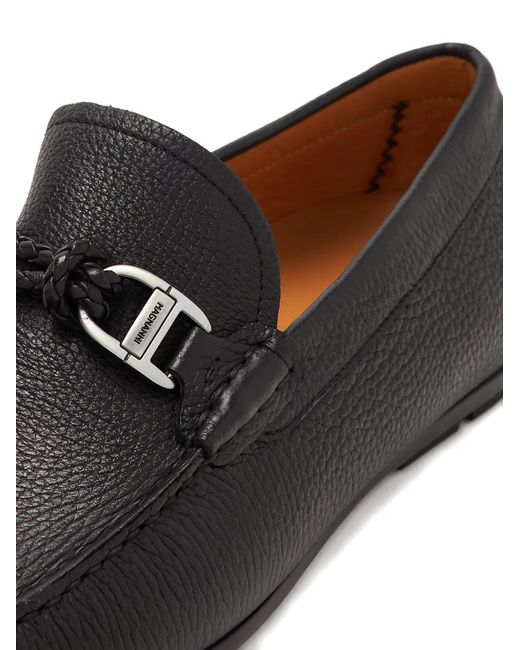 Magnanni Shoes Black Montijo Loafer mit eckiger Kappe