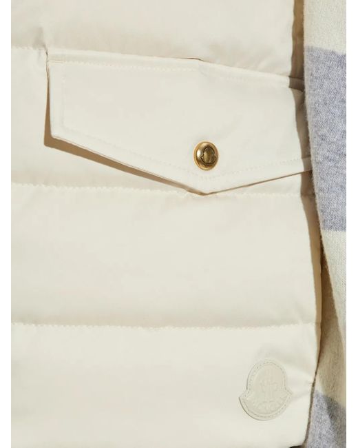 Moncler White Besset Quilted Flap-Pocket Gilet