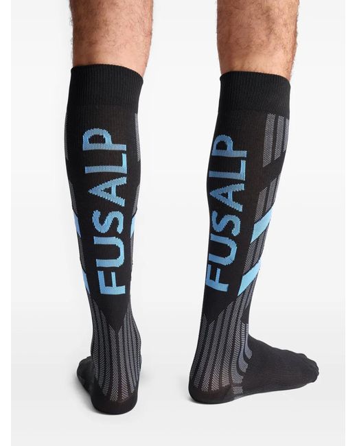 Fusalp Black Tech Jacquard Socks