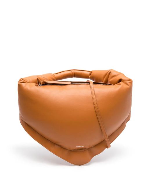Borsa Tote Tortelino di FEDERICO CINA in Orange