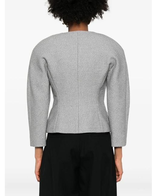 Jacquemus Gray The Mini Ovalo Jacket