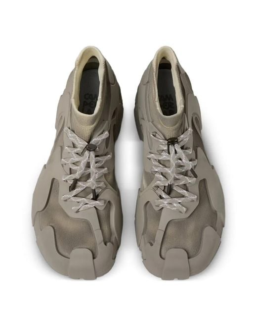 Camper Brown Tossu Panelled Mesh Sneakers