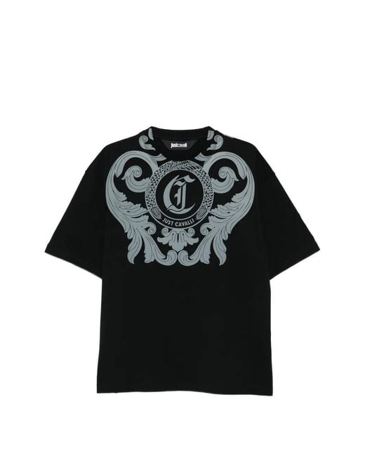just cavalli ホース　グラフィック　tシャツ　y2k Just Cavalli Graphic Print T-Shirt in Black for Men | Lyst